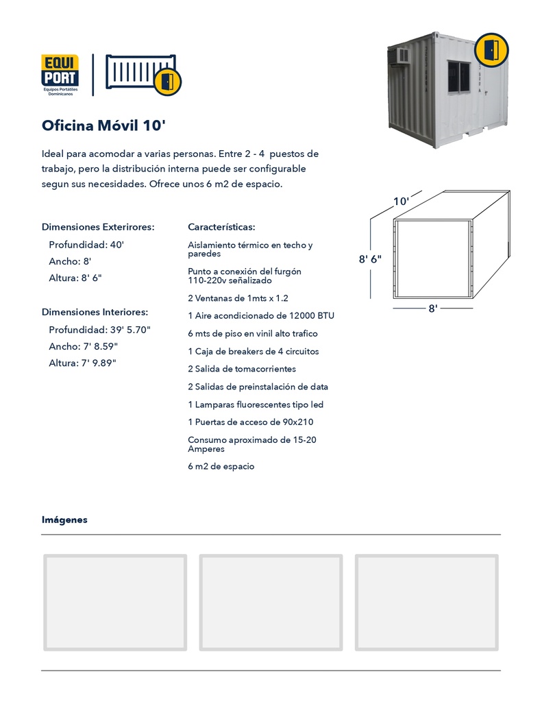 ALQUILER DE OFICINA MÓVILES 10'